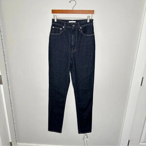 Helmut Lang Dark Wash Jeans Size 28 Long Classic Wash Staple Slim‎ Leg High Rise